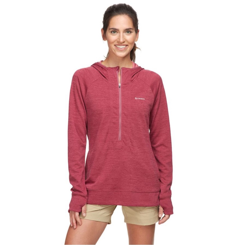 Simms Women's Red Pullover Bugstopper Insect Shie… - image 1